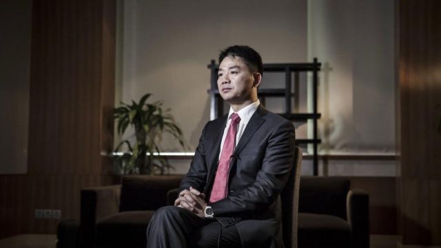 京东创始人兼CEO刘强东于2016年。 QILAI SHEN/BLOOMBERG